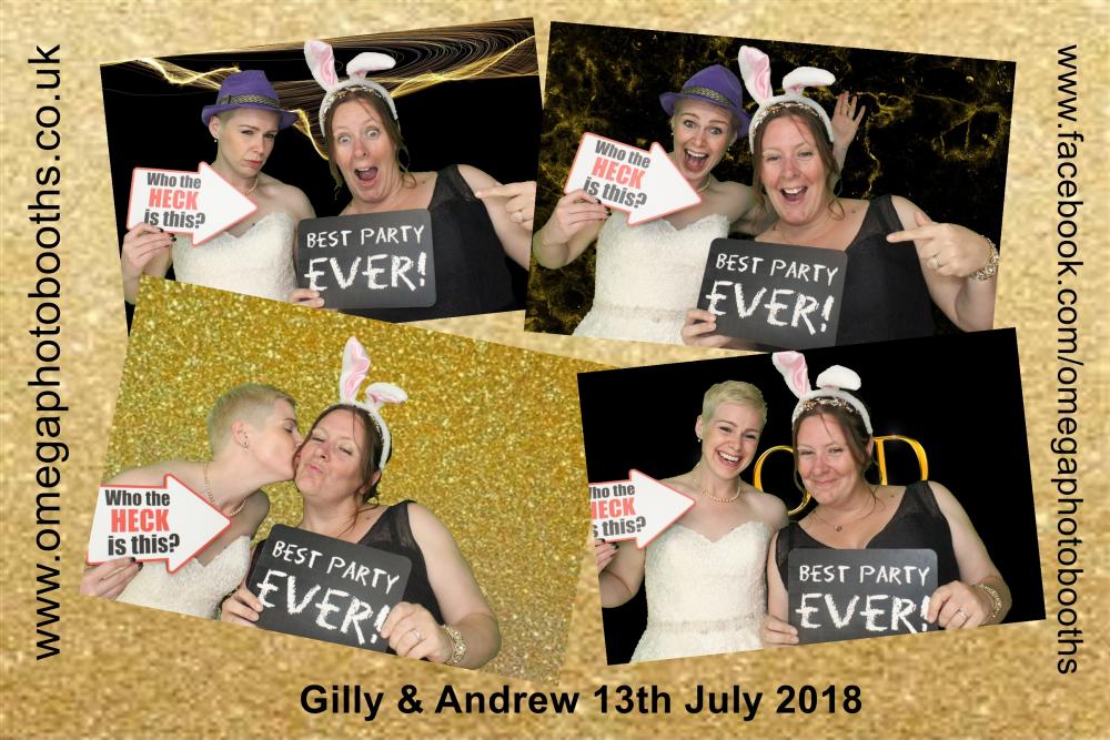 Gilly & Andrew's Wedding | View more photos from the event at gallery.omegaphotobooths.co.uk/u/Omega-Photobooths/Gilly-Andrews-Wedding